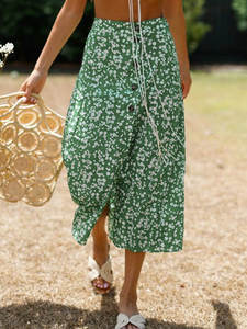 Falda asimétrica de moda para mujer, tela de algodón, exclusiva, nueva, 2020 - Product Image 2