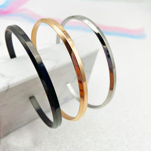 Custom Engraved 316 Stainless <b>Steel</b> Bangles Unisex Personalized <b>Jewelry</b> Gold/Silver/Rose Gold Plating Classic Style Zircon Stone - Product Image 1