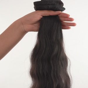 Top Best Quality of Indian Natural virgin Machine Wefted hair <b>extensions</b> - Product Image 5