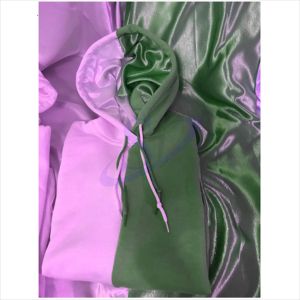 Sweat-shirt à capuche fendu bicolore doublé en Satin pour femme et homme, mode de haute qualité - Product Image 4