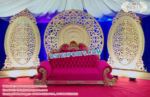 Scène de mariage traditionnelle indienne sud-africaine, décoration royale de corée du sud, nouvelle collection Radha Krishan - Product Image 5