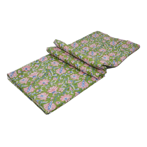 100% Cotton Indian Style Floral Hand Block Printed <b>Fabric</b> Woven Technique For Women's Clothing Robes Bags Girls Boys Accessories - Product Image 2