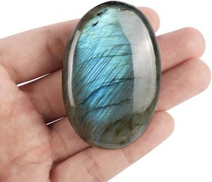 Pierre de Palmier en Labradorite Naturelle Polie Pierre de Poche en Cristal Semi-Précieuse pour Chakra Reiki Guérison - Product Image 2