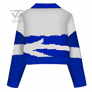 Zeta-Cardigan brodé acrylique, personnalisé, pull-over - Product Image 2