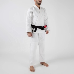 Alta calidad ligero algodón blanco Jiu Jitsu Gi secado rápido arte marcial desgaste traje personalizable OEM conjunto - Product Image 2