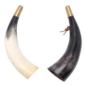 Cornes de buffle 100% naturelles, cornes de bœuf naturelles, avec embout en laiton, taille personnalisée, prix bas et abordable - Product Image 1