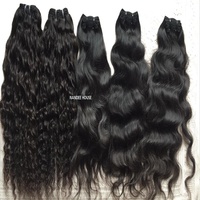 Rambut Manusia Remy Virgin India 100% Kualitas Terbaik Warna Alami Jahitan Ganda Mesin Ekspor dengan Harga Grosir