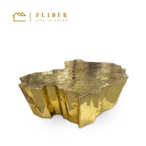 Luxe Moderne Meubels Smart Gold Rvs Woonkamer Koffietafel End Tafel Set