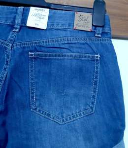 Prendas de Vestir Bangladesh mucho Stock Original de las etiquetas de las mujeres Sexy de señoras de algodón de mezclilla Jeans trajes Botón de fijación pantalones cortos - Product Image 3