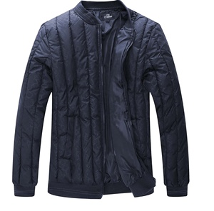 Veste à capuche matelassée respirante pour hommes, tenue d'extérieur décontractée pour l'hiver avec décoration brodée - Product Image 1