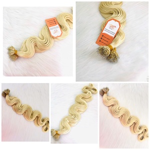 Extensiones de Cabello Humano Virgen 100% Natural de Vietnam, Grado Remy, Punta Nano, Ondas Rubias, Trama Doble a Máquina, 20-30 Pulgadas, Modelos Premium - Product Image 2