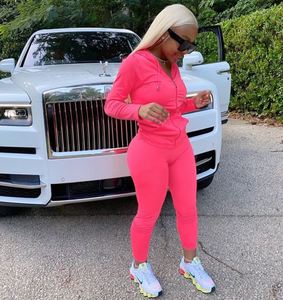 ชุดวอร์มสีพื้นมีสไตล์สำหรับผู้หญิงชุดวอร์มออกแบบได้ตามที่ต้องการยอดนิยม2024/2025 - Product Image 5