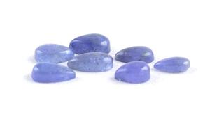 Impressionnant 7 pièces naturel Tanzanite lisse poire forme Cabochons perles bleues pour bracelet à bricoler soi-même et collier fabrication de bijoux - Product Image 3