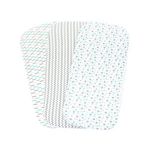 Draps pour bébé en coton biologique |   Draps-housses pour berceau |   Literie douce pour lit de bébé |   Housse de matelas pour nouveau-né, literie respirante pour bébé - Product Image 1