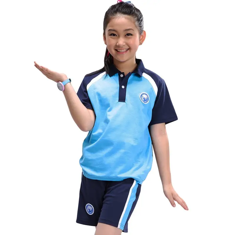 customized primery school uniform sports school uniform set for fashion school kids uniform