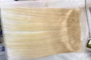 Europeo #613 rubio de pelo de color HD de 13*4 frontal de encaje de cierre frontal del pelo de la Virgen de cabello humano Vietnam - Product Image 5
