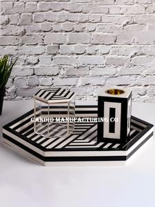 Ensemble de plateau en nacre indienne avec brûleur à bois Oud encens Benjoin Ambergris Clary Sage & Ocean Scented Jewellery Box inclus - Product Image 3