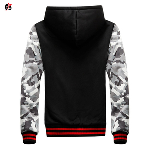 ชุดวอร์มผ้าฝ้าย/ผ้าโพลีเอสเตอร์สำหรับผู้ชาย,ชุดวิ่งจ๊อกกิ้งมีซิปพิมพ์โลโก้ตามสั่ง - Product Image 3