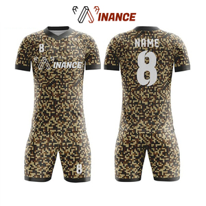Maillot de football en polyester 100% imprimé en sublimation intégrale camouflage - Product Image 2
