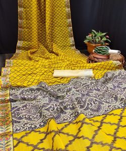 Sari atractivo e impreso digitalmente, precio más bajo, mercado textil, Ropa Étnica Surat, ropa - Product Image 4