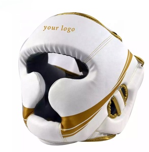 Venta al por mayor ganar boxeo jefe de guardia de boxeo de cuero de la cabeza de casco de seguridad - Product Image 1