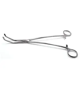 Pinza Vascular y para Venas Cava Satinsky, Instrumento Quirúrgico Manual de Acero Inoxidable - Product Image 1