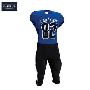 Le football américain professionnel grande taille de l'usine OEM porte des maillots de fitness respirants ensemble d'uniformes en gros - Product Image 6