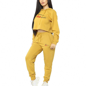 Sudadera corta con capucha para mujer, con Panel, ropa para el invierno, de Color contrastante, nueva moda - Product Image 1