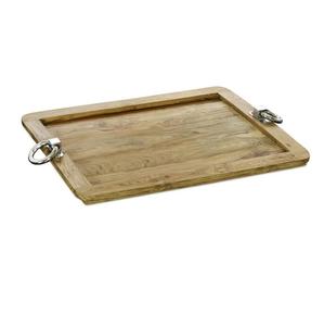 Plateau de service en bois de qualité supérieure conçu sur mesure, fait à la main, vaisselle d'hôtel de luxe, plateau de service rectangulaire écologique - Product Image 5