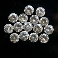 Naturel Moissanite Diamant À Facettes Pierre Diamant Taille Cabochon 8 MM Forme Ronde Grossiste Prix