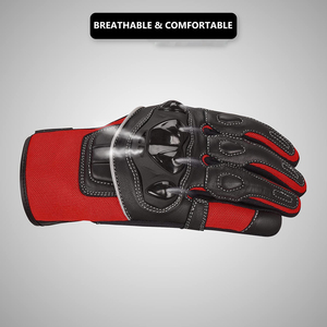 Guantes de carreras de motos XL para hombre de Biker, impermeables, protección adicional para las manos con malla metálica y Molde de plástico para una alta protección - Product Image 4