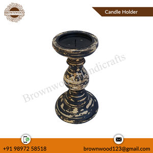 Soporte de vela de madera de mango de lujo, soporte votivo de madera decorativo para boda, evento, fiesta de Navidad, decoración del hogar para interiores y exteriores - Product Image 3