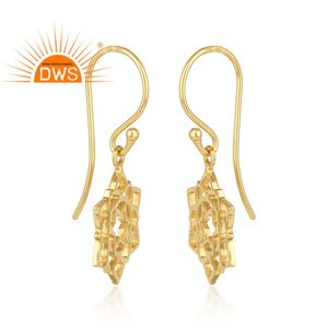 Pendientes con Amuleto del Chakra Anahata, Chapados en Oro de 18k, Joyería de Plata al por Mayor, Pendientes Hechos a Mano en Plata de Ley - Product Image 3