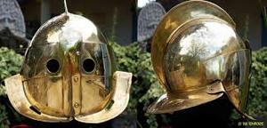 Casco de latón dorado de cobre puro, accesorio de exhibición del fabricante indio - Product Image 6