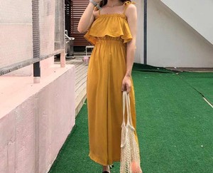 Wholesale Hot Pretty Loose <b>Casual</b> Pants Fashion <b>Wide</b> <b>Leg</b> Pants 2019 Women's Sleeveless <b>Jumpsuit</b> for Girls - Product Image 6