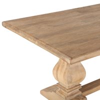 Mobilier de ferme en bois recyclé classique esstich scandinave en bois véritable, table à manger de cuisine
