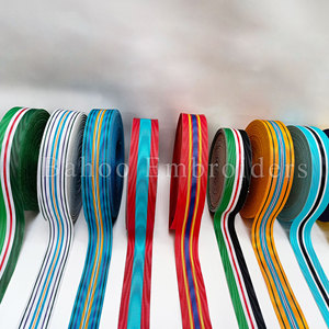 Cintas y Barras de Lazo para Uniformes de Adultos y Cortinas de Lazo Blancas (Rollo) con Impresión de Logotipo Personalizado, 12 Colores Regulares - Product Image 2