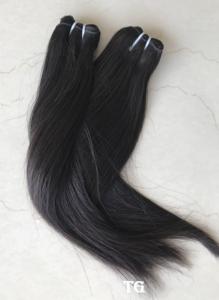 หนังกำพร้าดิบชาวเปรูชิดกัมพูชาธรรมชาติสีดำ24 "นิ้วตรงมนุษย์มัดผมผู้หญิงอินเดียขยายผู้ขาย - Product Image 4