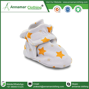 private label organic cotton newborn cozies fleece zutano baby booties with small moq baby booties whole sale custom design - Product Image 3