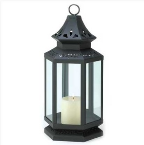 ตะเกียงโลหะสแตนเลสสีดำสไตล์อินเดีย สำหรับตกแต่งภายในและภายนอกอาคาร เหมาะสำหรับเทศกาลคริสต์มาส ดีไซน์หรูหรา - Product Image 4