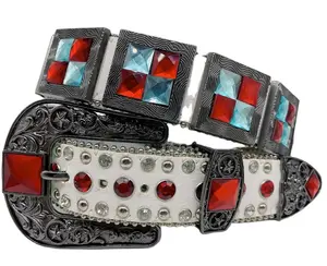 Western Colorful Glass /turquise Belts