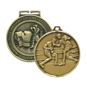 Boxe en laiton antique, 1 pièce, ancien jouet de sport - Product Image 1