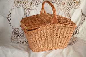 Cesta de mimbre tejida para almacenamiento de alimentos o frutas - Product Image 6