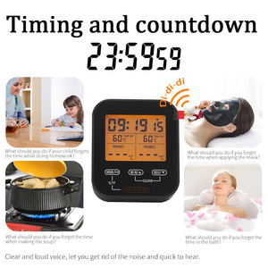 EMAF Household Kitchen Digital <strong>Cooking</strong> <strong>Thermometer</strong> Microwave Oven <strong>Thermometer</strong> 2 Channel Food Bbq Meat <strong>Thermometer</strong> with Backlight - Product Image 4