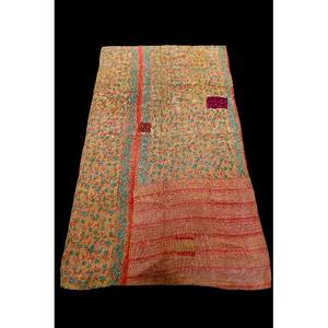 100% Cotton Vintage Floral Patchwork Kantha <b>Quilt</b> Old-Style Bedding <b>Sets</b> for Hotel Home Wedding for Summer Use - Product Image 5