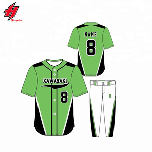 Conjunto de pantalones de Jersey de béisbol y Softbol Juvenil Unisex personalizado ropa deportiva transpirable para hombres y mujeres Camisetas uniforme de béisbol - Product Image 1