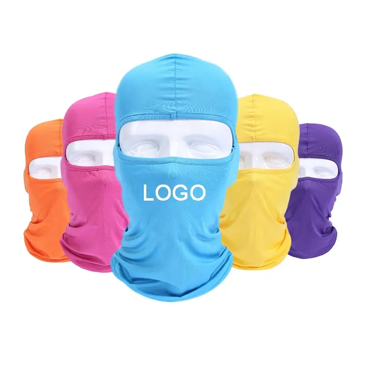 Di promozione del commercio all'ingrosso antivento Maschera Da Sci balaclava Moto stampa personalizzata logo balaclava per gli uomini