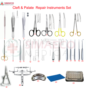 SET di riparazione Cleft & Plate di 25 pezzi/acciaio inossidabile - Product Image 1