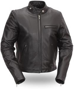 Chaqueta de cuero Real de piel de cordero para hombre, chaqueta para motocicleta - Product Image 1