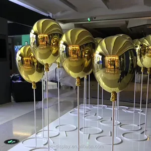 Aangepaste Glasvezel Goud Spiegel Ballon Galvaniseren Ballon Decoratie